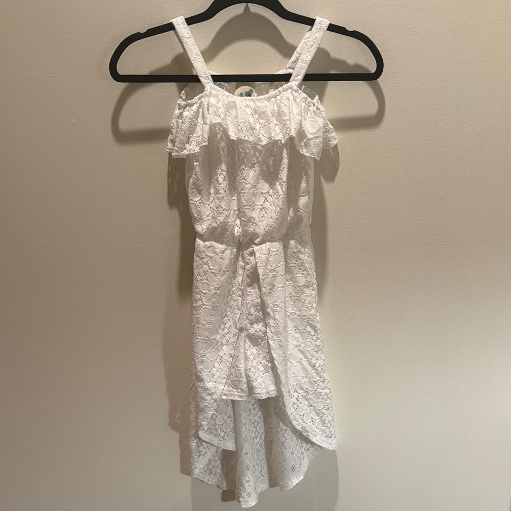 Lily Bleu White Lace Girls Dress